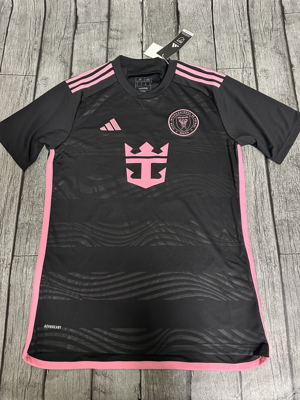 NWT Mens Adidas Lionel Messi #10 Inter Miami CF Home Black Jersey Size Medium